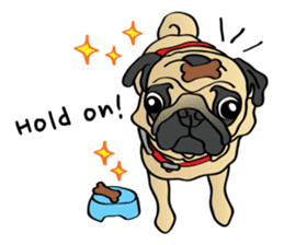 Bad dog Chloe's pug life sticker #5773348