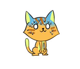 Cat man!! sticker #5773606