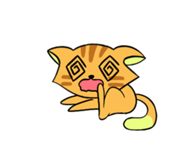 Cat man!! sticker #5773609