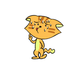 Cat man!! sticker #5773611