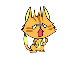 Cat man!! sticker #5773612