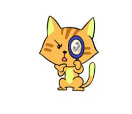 Cat man!! sticker #5773620