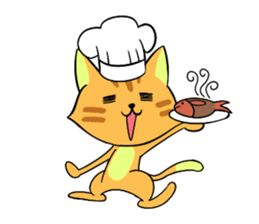 Cat man!! sticker #5773630