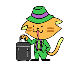 Cat man!! sticker #5773636