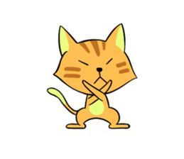 Cat man!! sticker #5773639