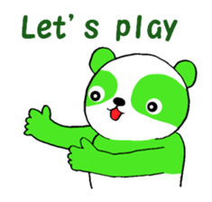 Tea Panda English sticker #5774125