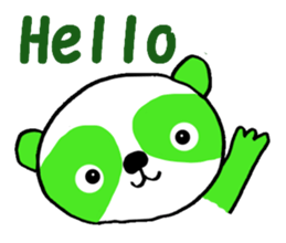 Tea Panda English sticker #5774127