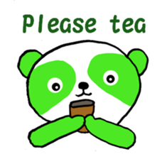 Tea Panda English sticker #5774135
