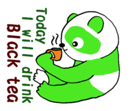 Tea Panda English sticker #5774138