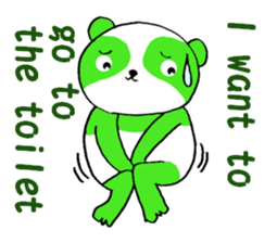 Tea Panda English sticker #5774150