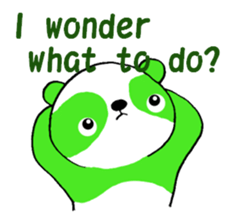 Tea Panda English sticker #5774155