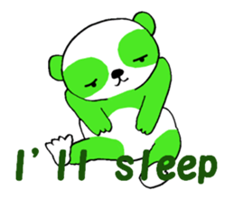 Tea Panda English sticker #5774157