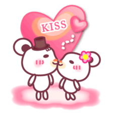 LOVE LOVE! I like you2 -Chocolate bear- sticker #5774571