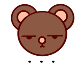 Bear chocolate-Expression sticker #5774634