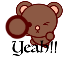Bear chocolate-Expression sticker #5774636