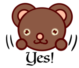Bear chocolate-Expression sticker #5774637
