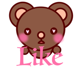 Bear chocolate-Expression sticker #5774638