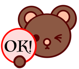 Bear chocolate-Expression sticker #5774640