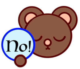 Bear chocolate-Expression sticker #5774641