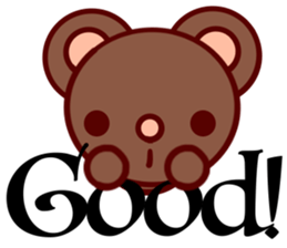 Bear chocolate-Expression sticker #5774642