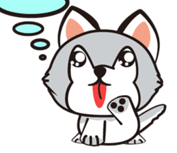 HUKI (Husky dog) sticker #5774885