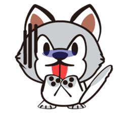 HUKI (Husky dog) sticker #5774886