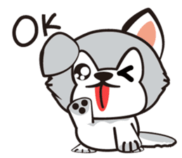 HUKI (Husky dog) sticker #5774890