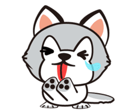 HUKI (Husky dog) sticker #5774891