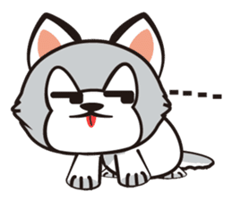 HUKI (Husky dog) sticker #5774896