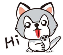 HUKI (Husky dog) sticker #5774897
