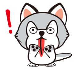 HUKI (Husky dog) sticker #5774905