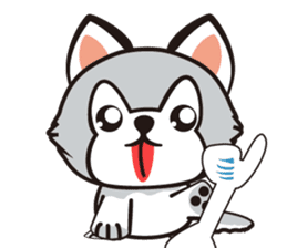 HUKI (Husky dog) sticker #5774915