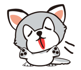HUKI (Husky dog) sticker #5774918