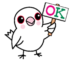 A funny java sparrow. sticker #5775684