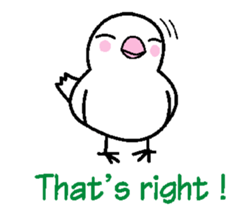 A funny java sparrow. sticker #5775686