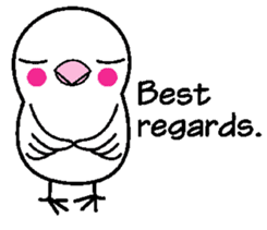 A funny java sparrow. sticker #5775703