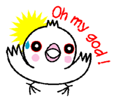 A funny java sparrow. sticker #5775705