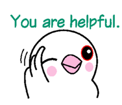 A funny java sparrow. sticker #5775706