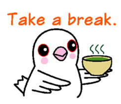 A funny java sparrow. sticker #5775708
