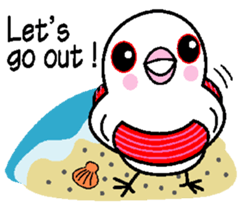 A funny java sparrow. sticker #5775709