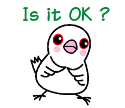 A funny java sparrow. sticker #5775712