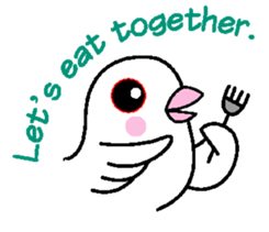 A funny java sparrow. sticker #5775718