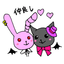 gothic.cat.rabbit sticker #5775814
