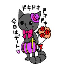 gothic.cat.rabbit sticker #5775822