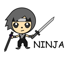 Good looking guy ninja sticker #5776124