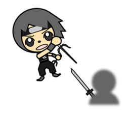 Good looking guy ninja sticker #5776125