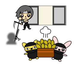 Good looking guy ninja sticker #5776131