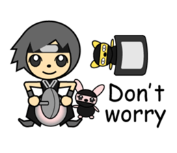 Good looking guy ninja sticker #5776132