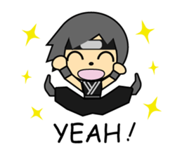 Good looking guy ninja sticker #5776133