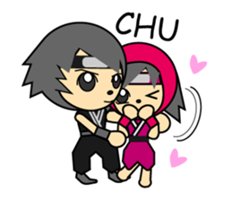 Good looking guy ninja sticker #5776135